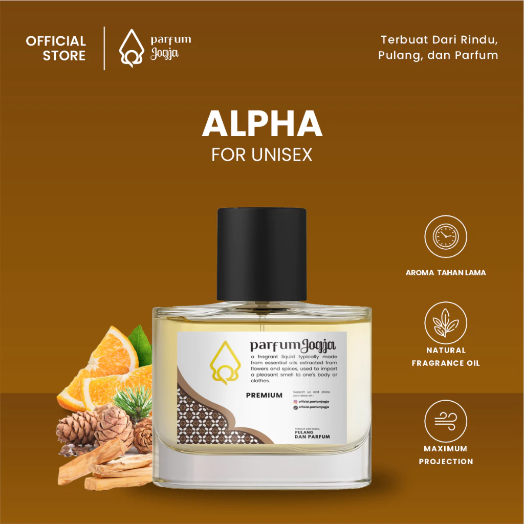 Parfum Jogja Malioboro - ALPHA - Premium - EDP - Woody & Green - Parfum Jogja