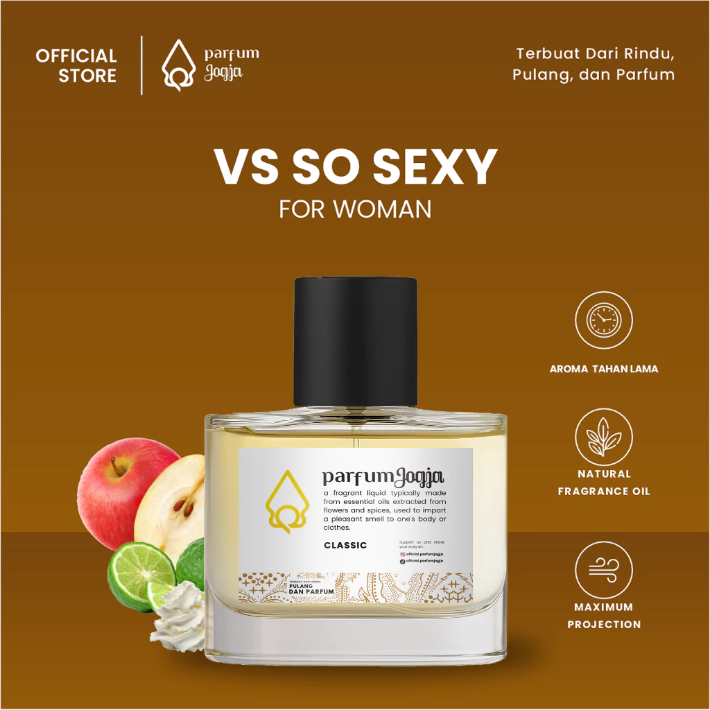 Parfum Jogja Malioboro - VS SO SEXY - Classic- EDP - Aroma Vanilla & Fruity - Parfum Jogja