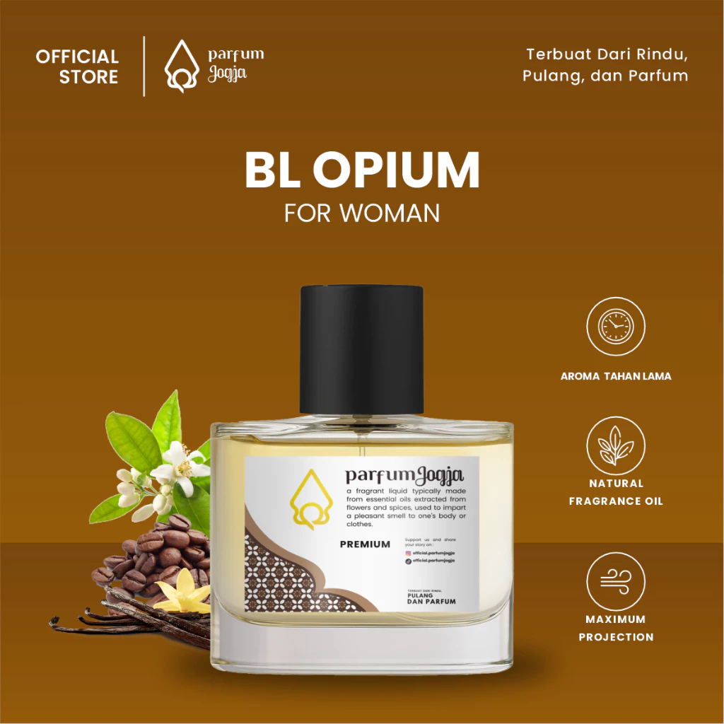 Parfum Jogja Malioboro - BL OPIUM - Classic - EDP - Aroma Dark & Intense - Parfum Jogja