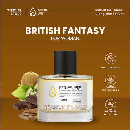 Prafum Jogja Malioboro - BRITISH FANTASY - Classic - Aroma Sweet & Floral Creamy - Parfum Jogja