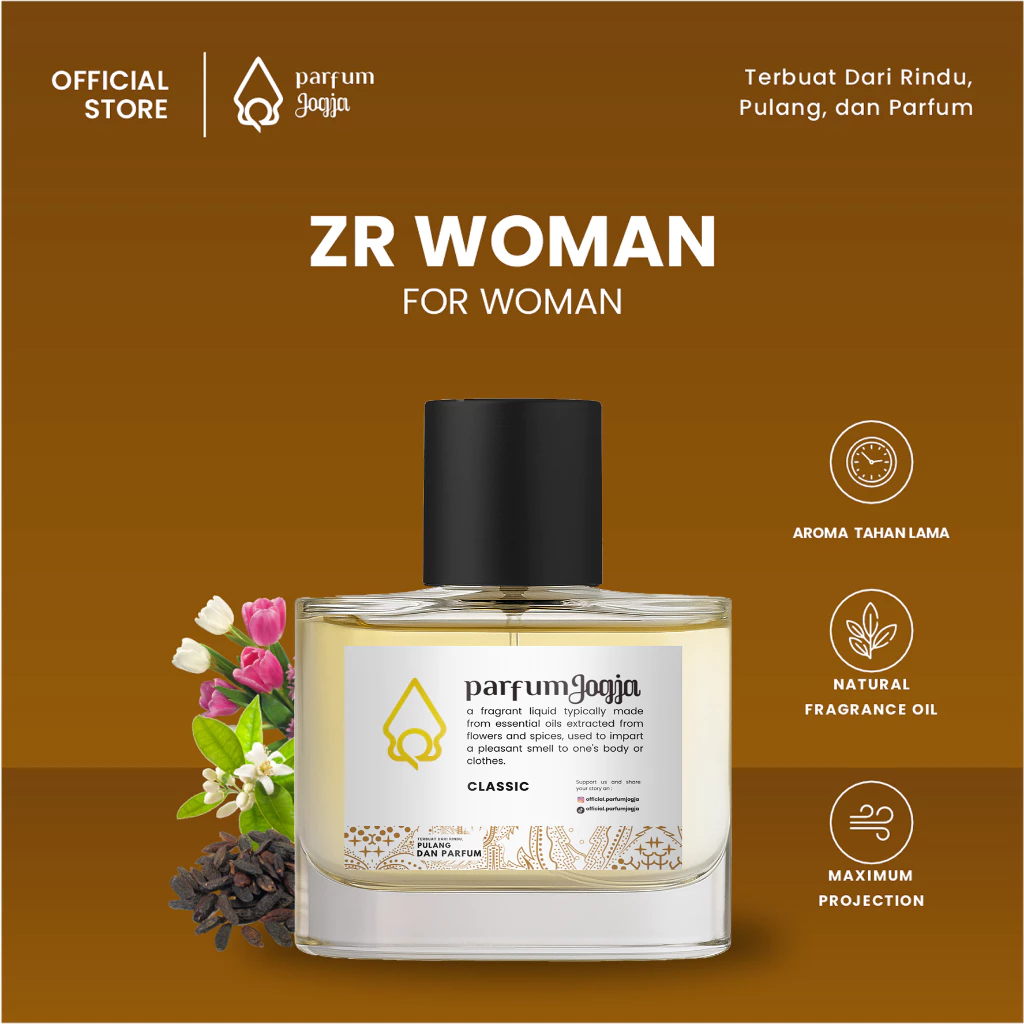 Parfum Jogja Malioboro - ZR WOMEN - Classic - EDP - Vanilla & Powdery p - Parfum Jogja