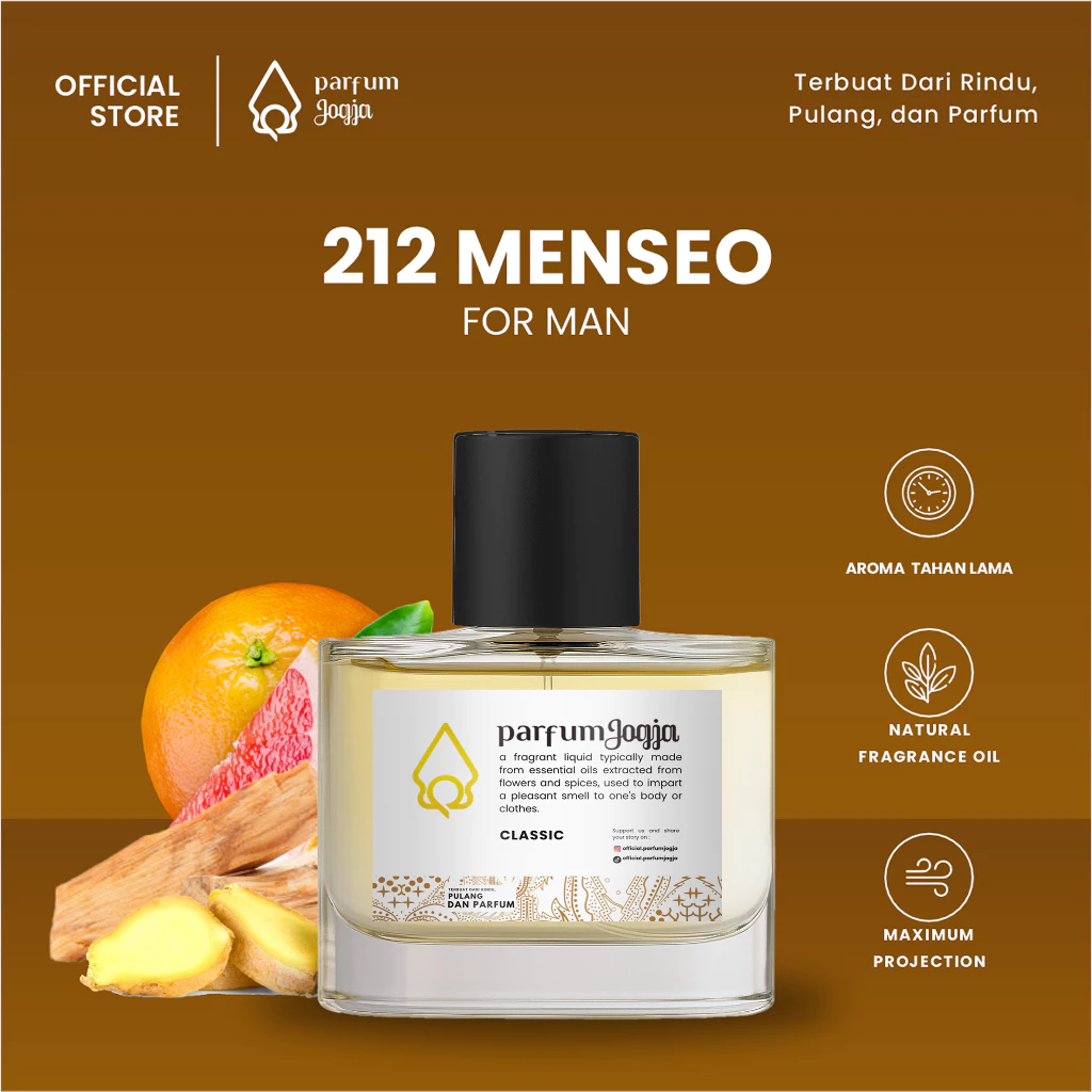 212 MENSEO - Classic - Aroma Eksklusif & Tahan Lama - Parfum Jogja