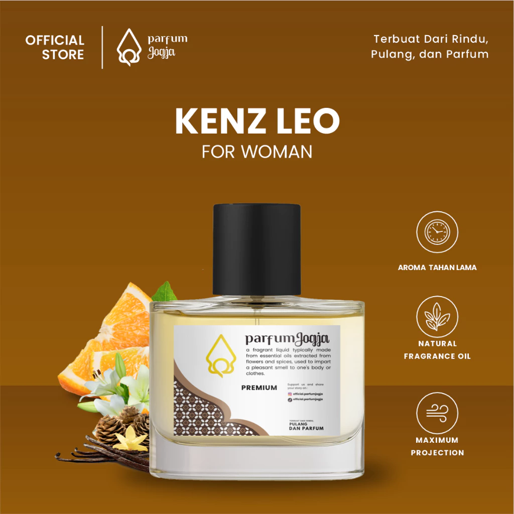 Parfum Jogja Malioboro - KEN LEO - Premium - EDP - Aroma Vanilla & Woody - Parfum Jogja