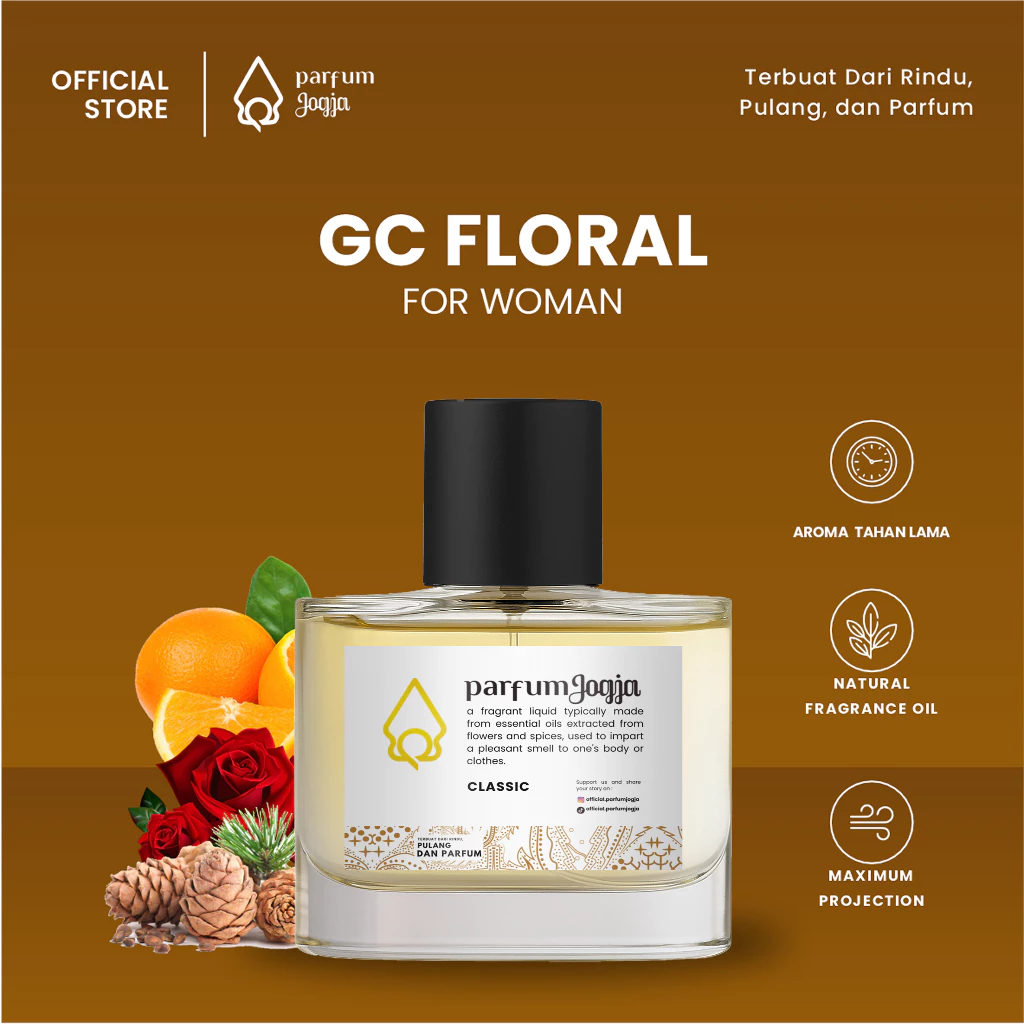 Parfum Jogja Malioboro - G FLORAL - Premium - EDP - Fruity & White Floral - Parfum Jogja