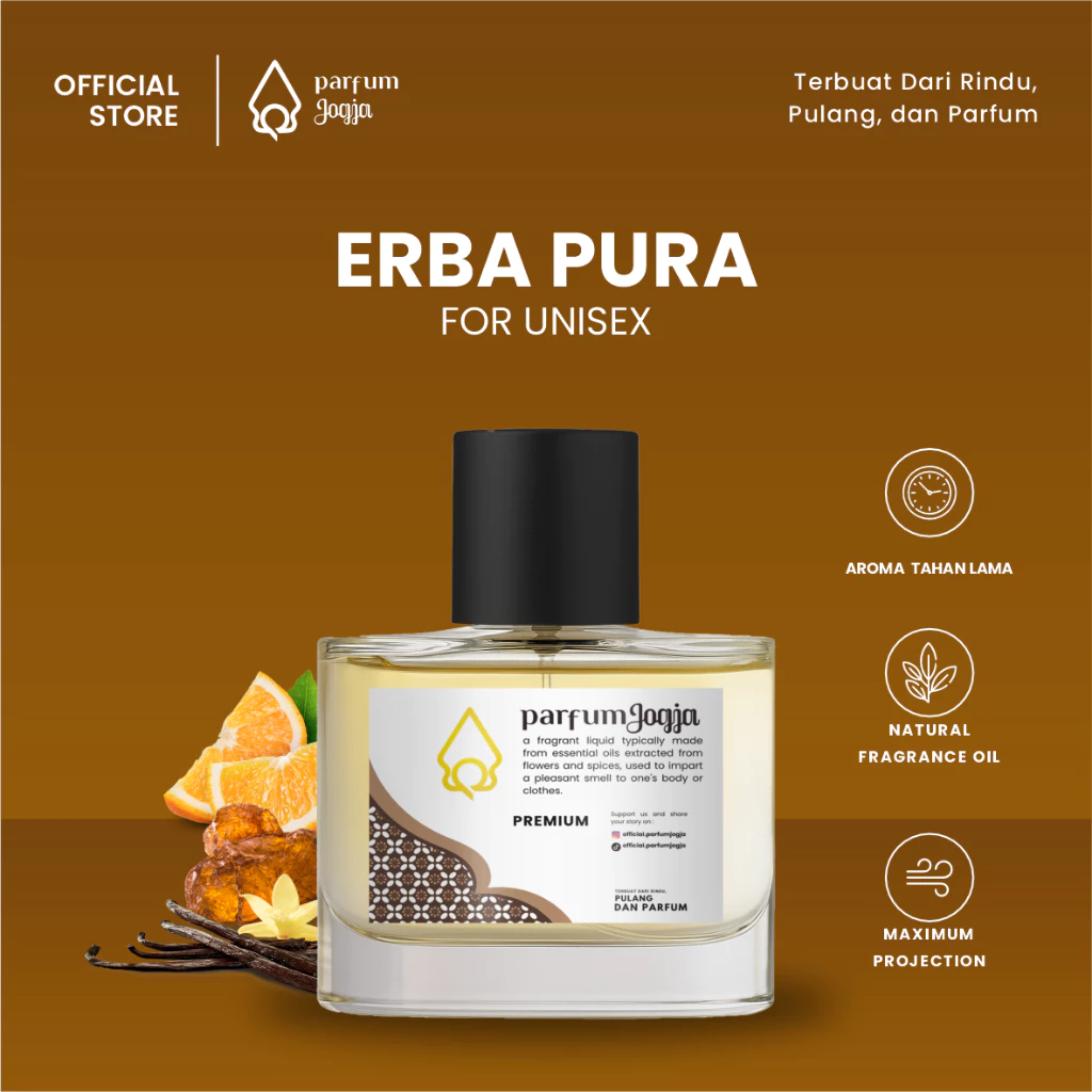 Parfum Jogja Malioboro - ERBA PURA - Premium - EDP - Parfum Jogja